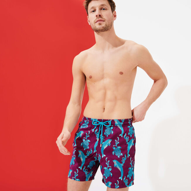VILEBREQUIN Men Swim Trunks Embroidered 2000 Vie Aquatique - Limited Edition