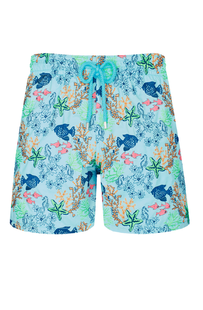 VILEBREQUIN Men Swim Trunks Embroidered Fond Marins - Limited Edition