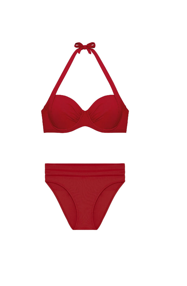 PAIN de Sucre Women Miya Balcony Top and Mishi High-Waisted Bikini Bottom