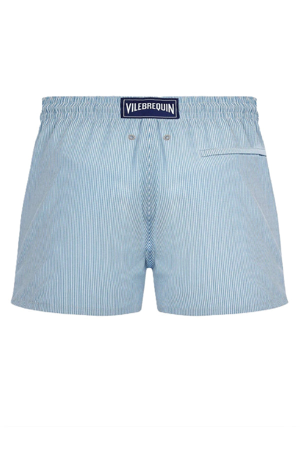 VILEBREQUIN Men Ultrafine Wool Swim Shorts Micro Rayures Tailoring