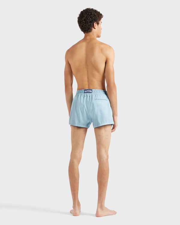 VILEBREQUIN Men Ultrafine Wool Swim Shorts Micro Rayures Tailoring