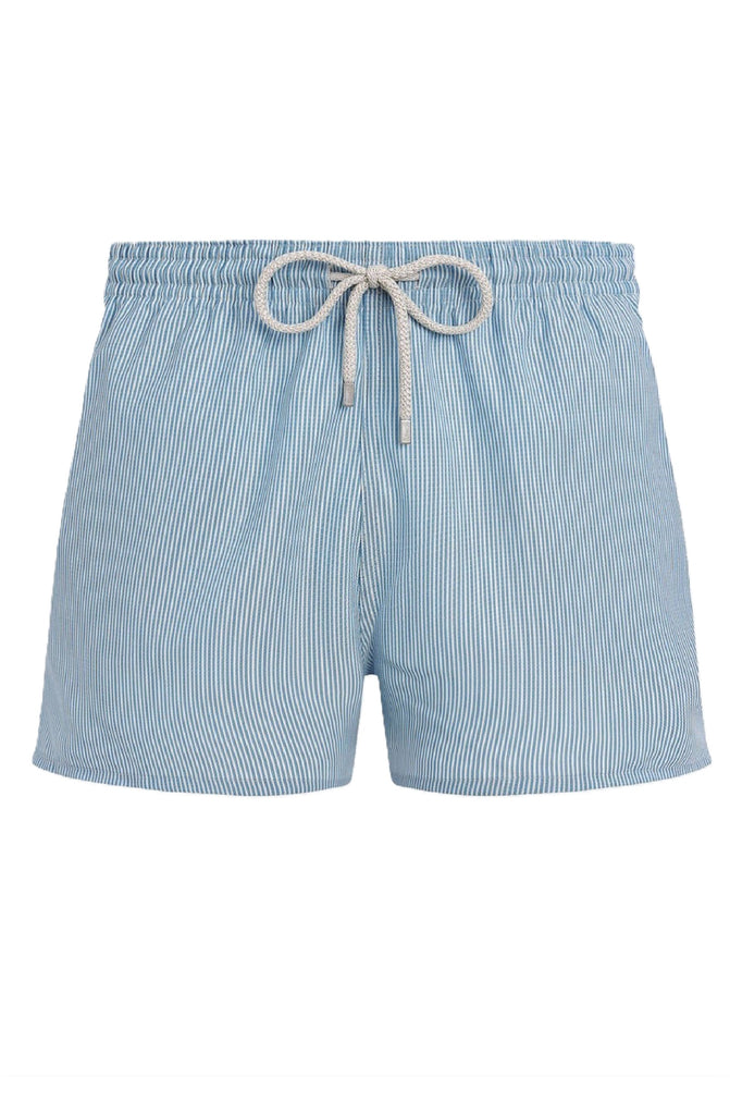 VILEBREQUIN Men Ultrafine Wool Swim Shorts Micro Rayures Tailoring