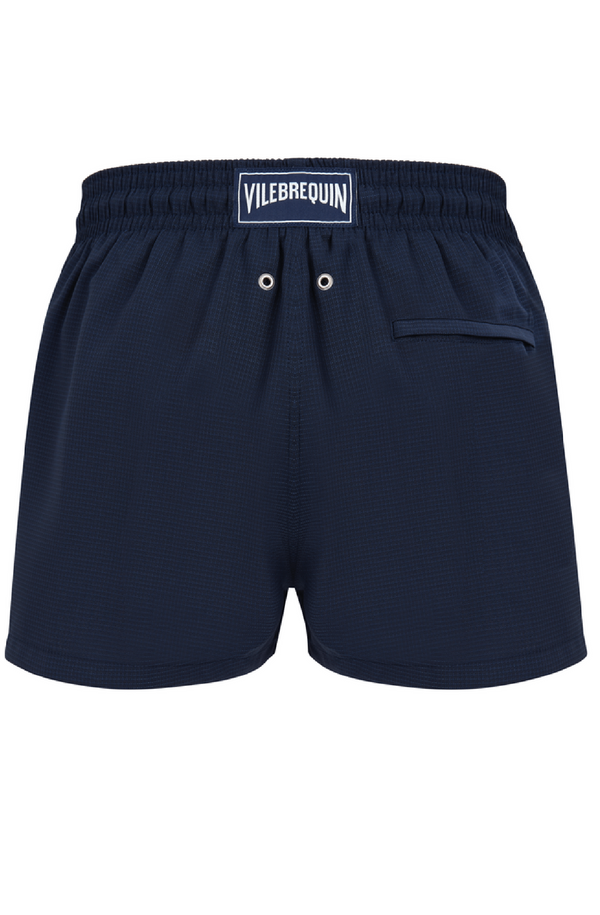 VILEBREQUIN Men Short Woolen Swim Trunks Micro Carreaux- Vilebrequin x The Woolmark Company