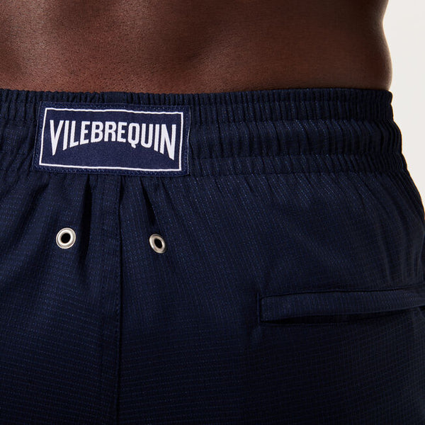 VILEBREQUIN Men Short Woolen Swim Trunks Micro Carreaux- Vilebrequin x The Woolmark Company