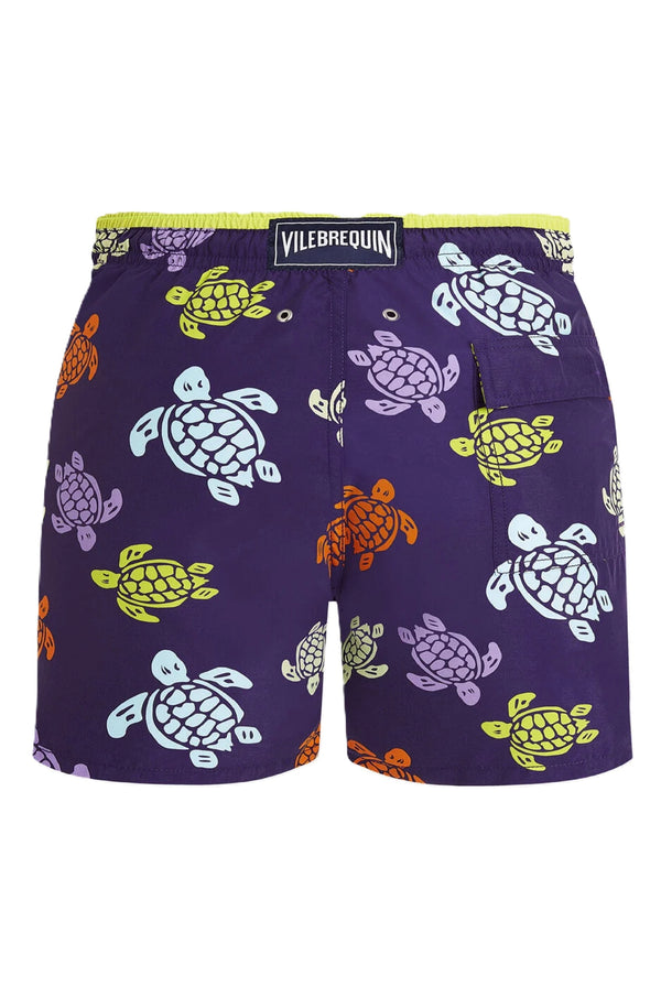 VILEBREQUIN Men Bicolor Swim Shorts Tortues Multicolores