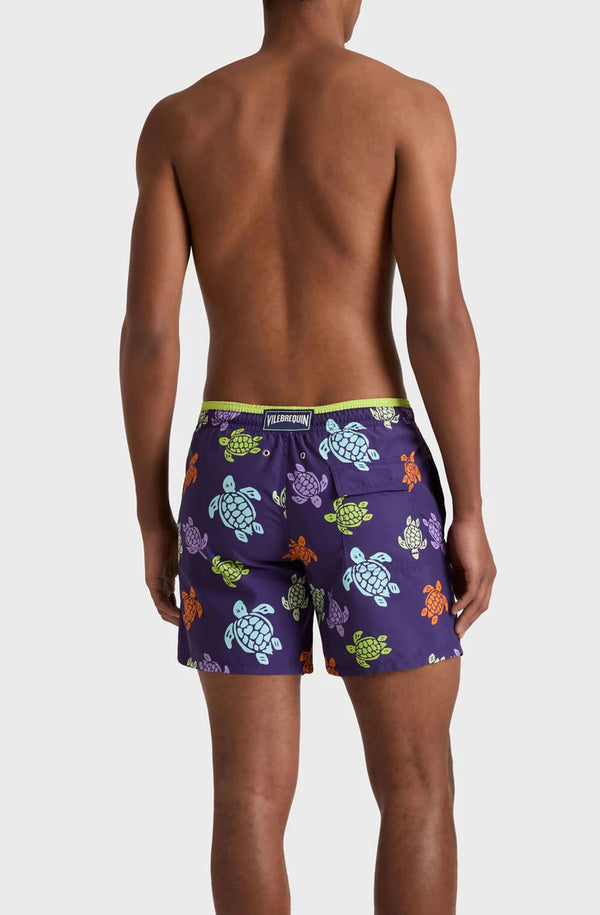 VILEBREQUIN Men Bicolor Swim Shorts Tortues Multicolores