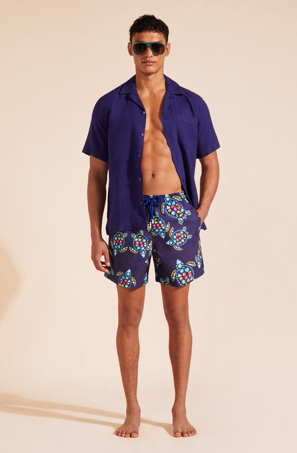 VILEBREQUIN Men Swim Shorts Vendome Turtles