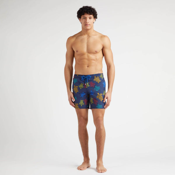 VILEBREQUIN Men Swim Shorts Ronde des Tortues Tricot - Vilebrequin x Falke