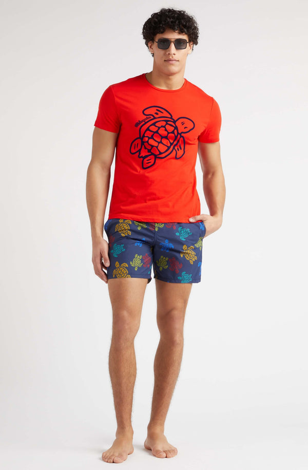 VILEBREQUIN Men Swim Shorts Ronde des Tortues Tricot - Vilebrequin x Falke