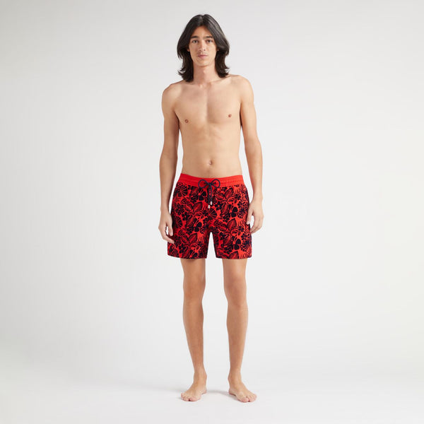 VILEBREQUIN Men Swim Shorts Flocked Flowers