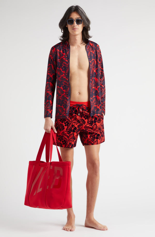 VILEBREQUIN Men Swim Shorts Flocked Flowers