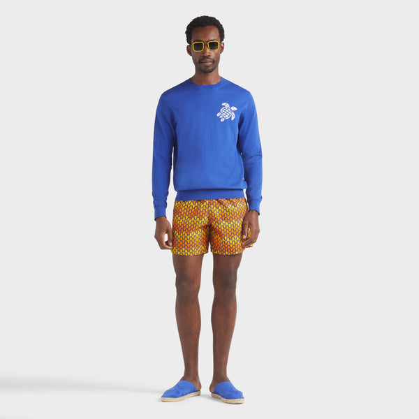 VILEBREQUIN Men Swim Shorts Herringbones Turtles