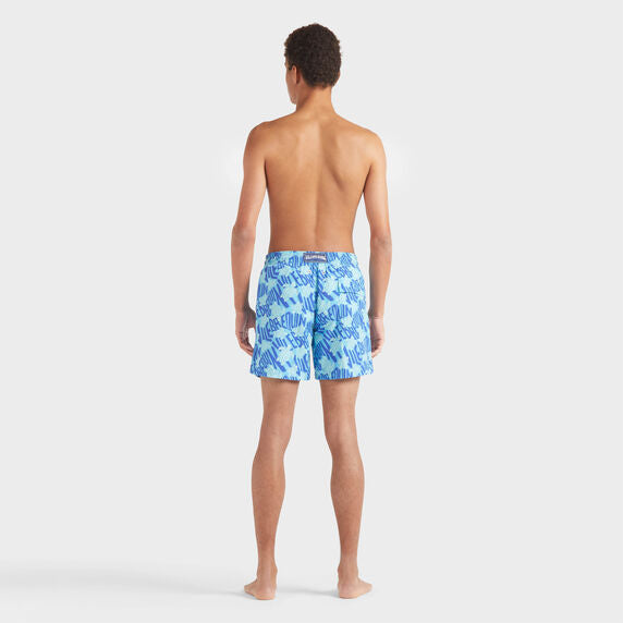VILEBREQUIN Men Swim Shorts Ronde des Tortues Logo