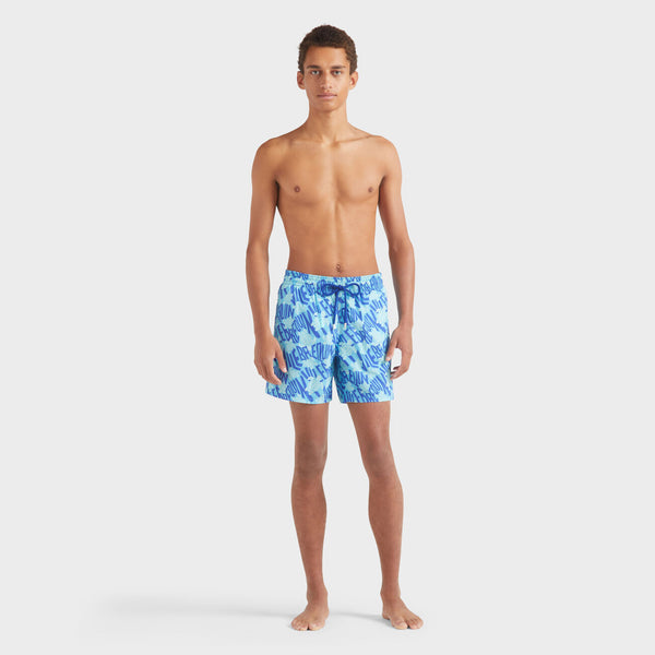 VILEBREQUIN Men Swim Shorts Ronde des Tortues Logo