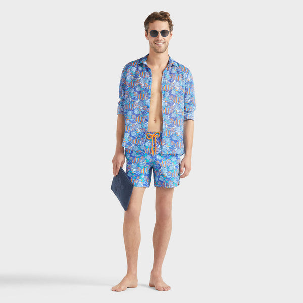 VILEBREQUIN Men Swim Shorts Fishy Vibes