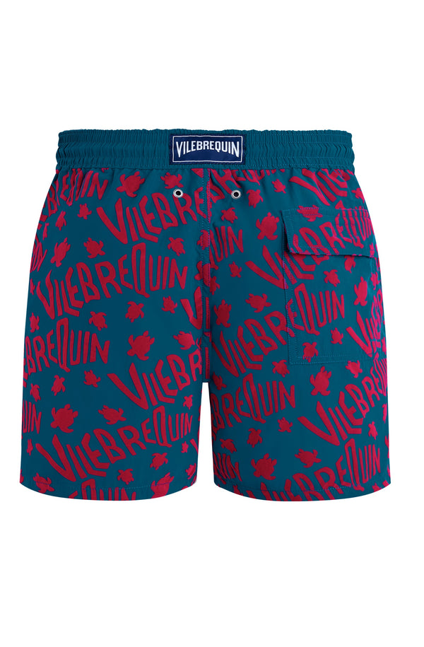 VILEBREQUIN Men Swim Shorts Flocked Ronde des Tortues