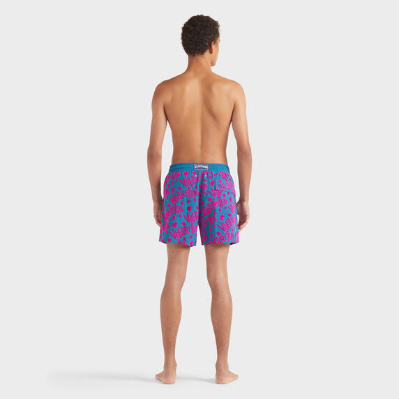 VILEBREQUIN Men Swim Shorts Flocked Ronde des Tortues