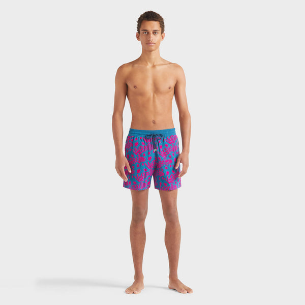 VILEBREQUIN Men Swim Shorts Flocked Ronde des Tortues