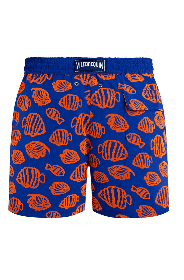 VILEBREQUIN Men Swim Shorts Flocked Fishy Vibes