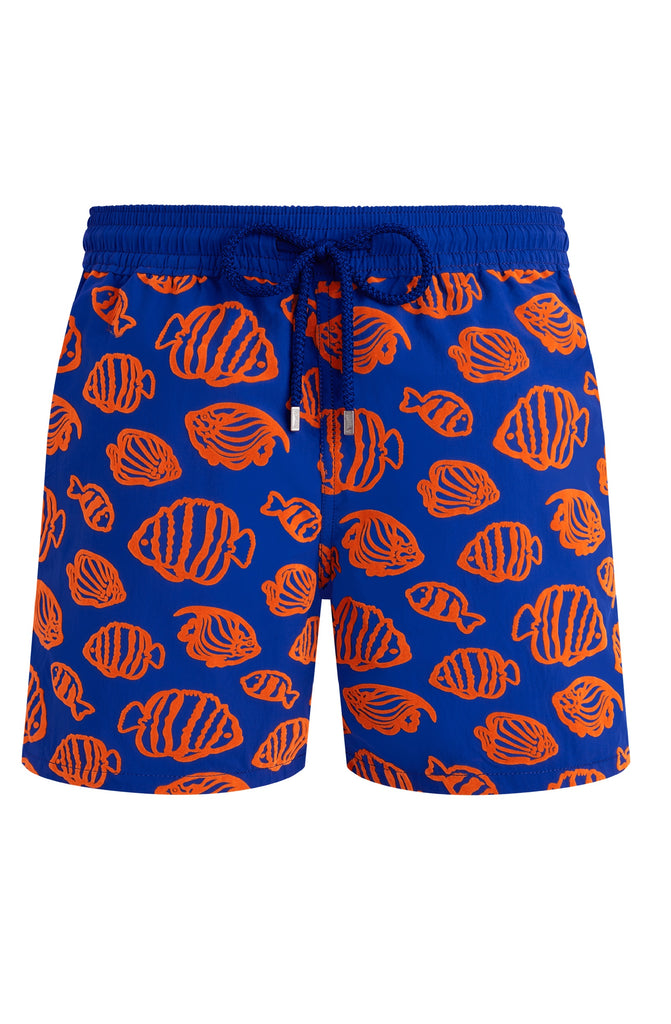 VILEBREQUIN Men Swim Shorts Flocked Fishy Vibes
