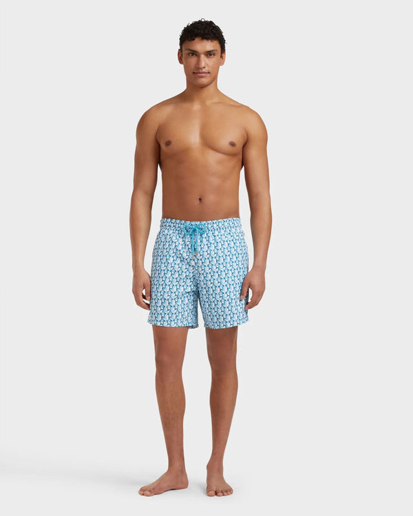 VILEBREQUIN Men Swim Shorts Turtles Net
