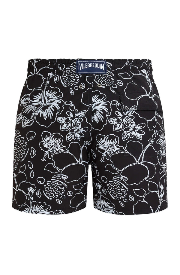 VILEBREQUIN  Men Swim Shorts Tropical Turtles Ink