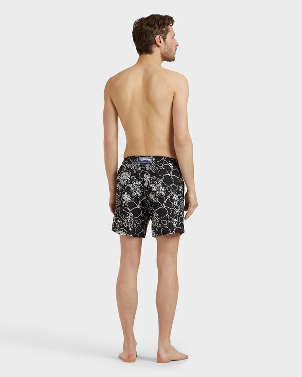 VILEBREQUIN  Men Swim Shorts Tropical Turtles Ink