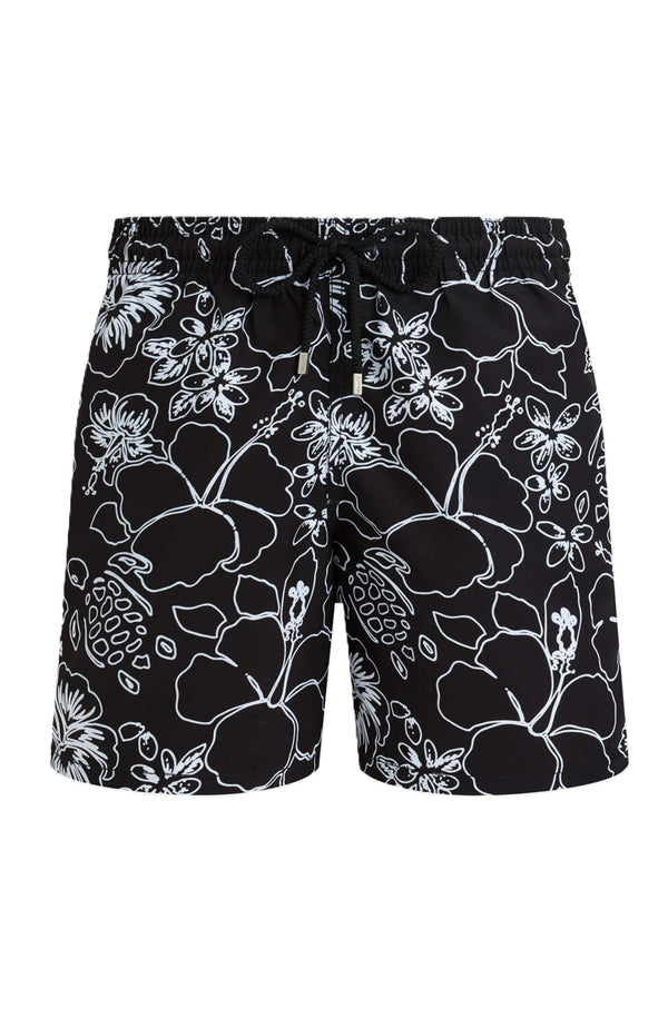 VILEBREQUIN  Men Swim Shorts Tropical Turtles Ink