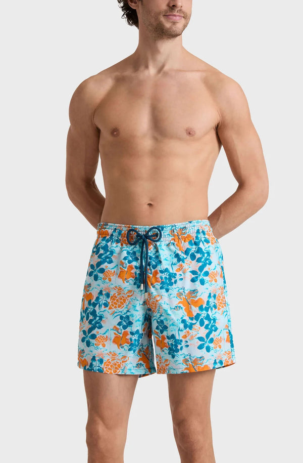 VILEBREQUIN Men Swim Shorts Jungle Turtles