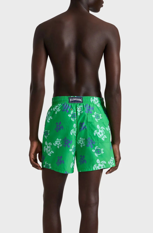 VILEBREQUIN Men Swim Shorts Soccer Turtles