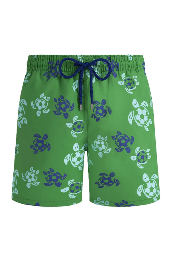 VILEBREQUIN Men Swim Shorts Soccer Turtles