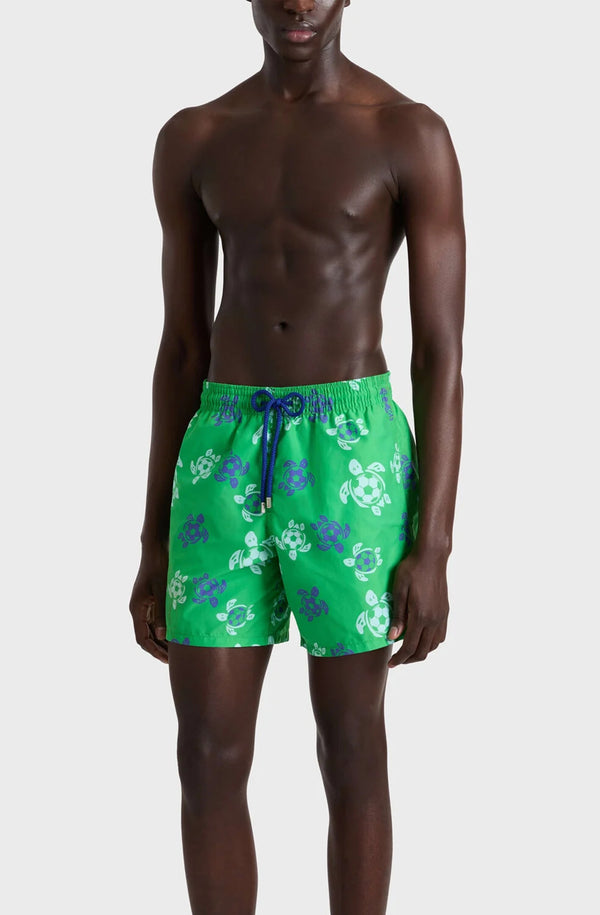 VILEBREQUIN Men Swim Shorts Soccer Turtles
