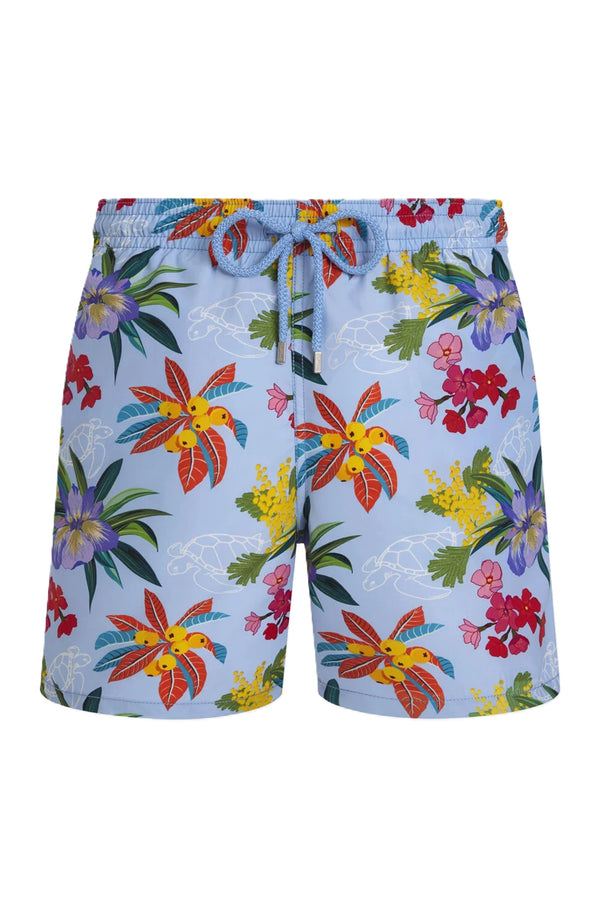 VILEBREQUIN  Men Swim Shorts Garden Turtles