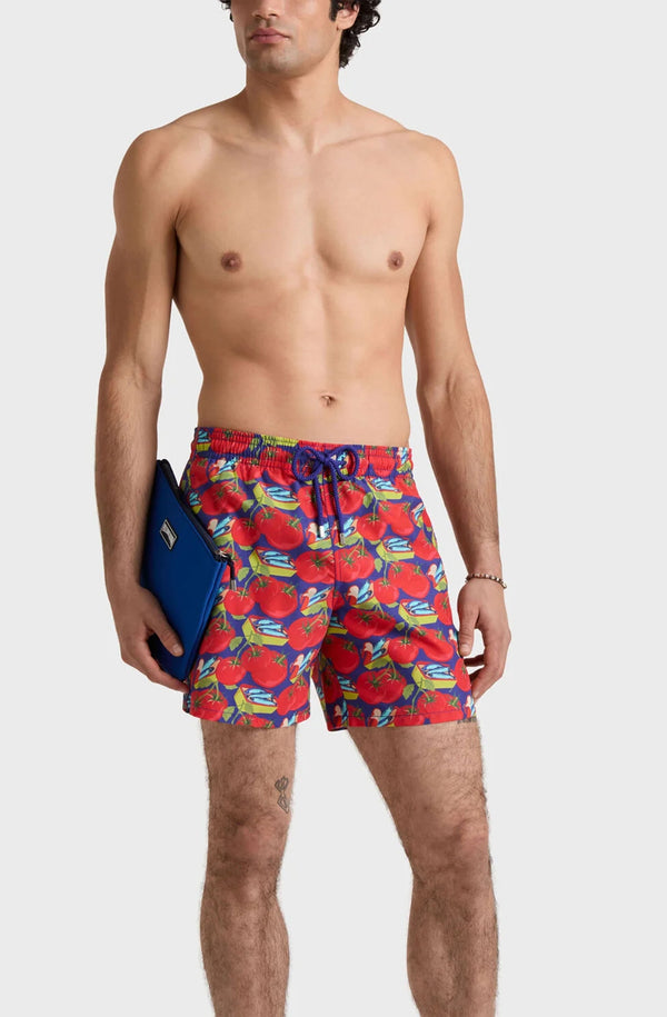 VILEBREQUIN Men Swim Shorts Sardine and Tomato