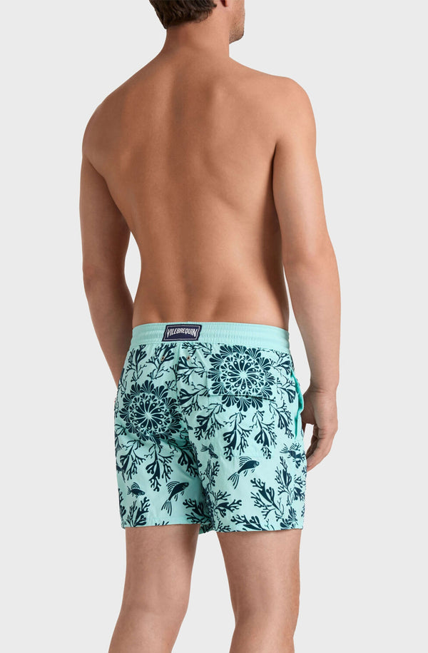 VILEBREQUIN Men Swim Shorts Flocked Coral Mandala