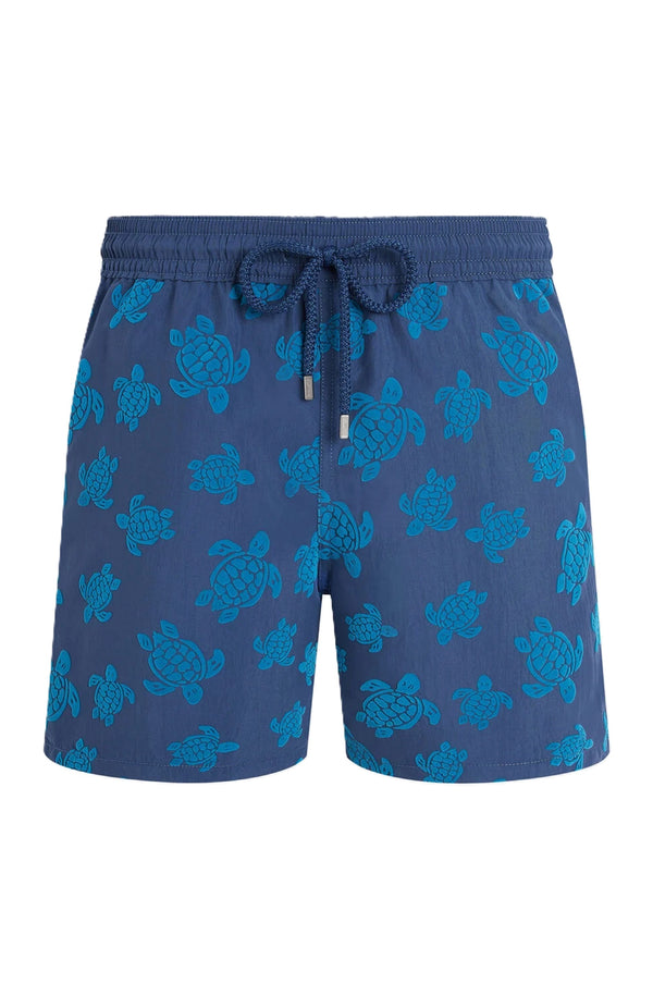 VILEBREQUIN Men Swim Shorts Flocked Ronde des Tortues