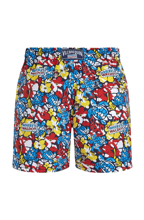 VILEBREQUIN Men Swim Shorts Tropico Waldo - Vilebrequin x Where's Wally?