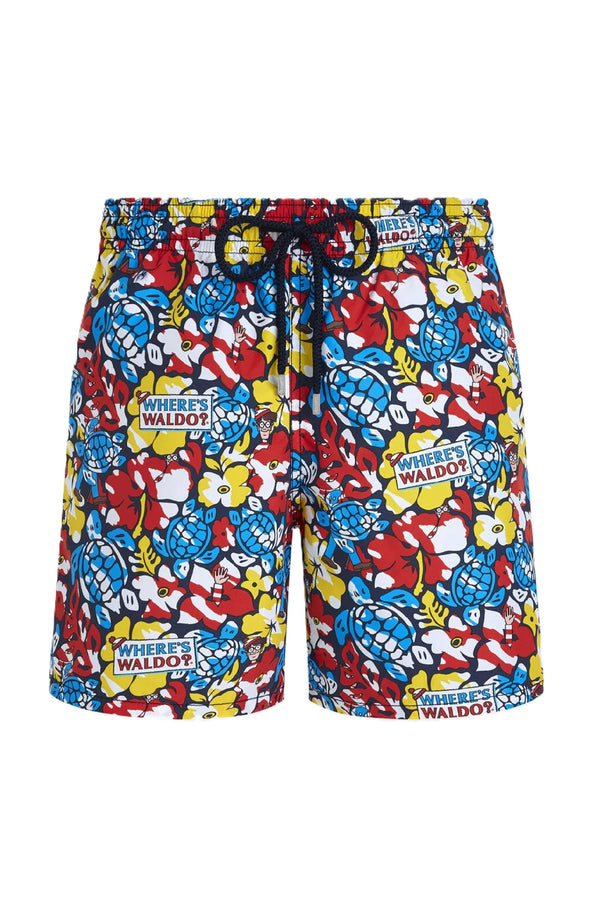 VILEBREQUIN Men Swim Shorts Tropico Waldo - Vilebrequin x Where's Wally?