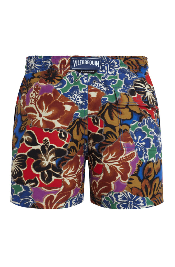 VILEBREQUIN Men Swim Trunks Hawaiian Patchwork - VBQ x Palm Angels