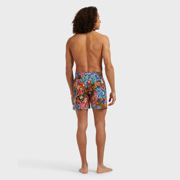 VILEBREQUIN Men Swim Trunks Hawaiian Patchwork - VBQ x Palm Angels