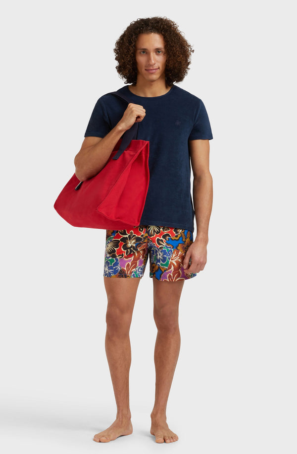VILEBREQUIN Men Swim Trunks Hawaiian Patchwork - VBQ x Palm Angels
