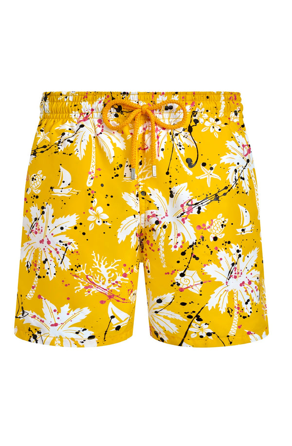 VILEBREQUIN Men Swim Trunks Hawaii Splash - VBQ x Palm Angels