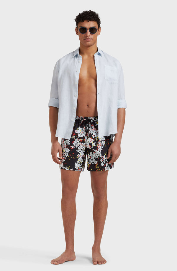 VILEBREQUIN Men Swim Trunks Flower Splash - VBQ x Palm Angels