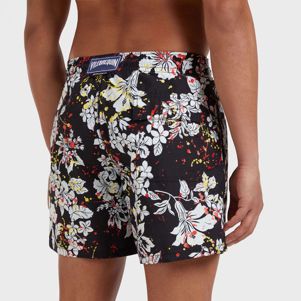 VILEBREQUIN Men Swim Trunks Flower Splash - VBQ x Palm Angels