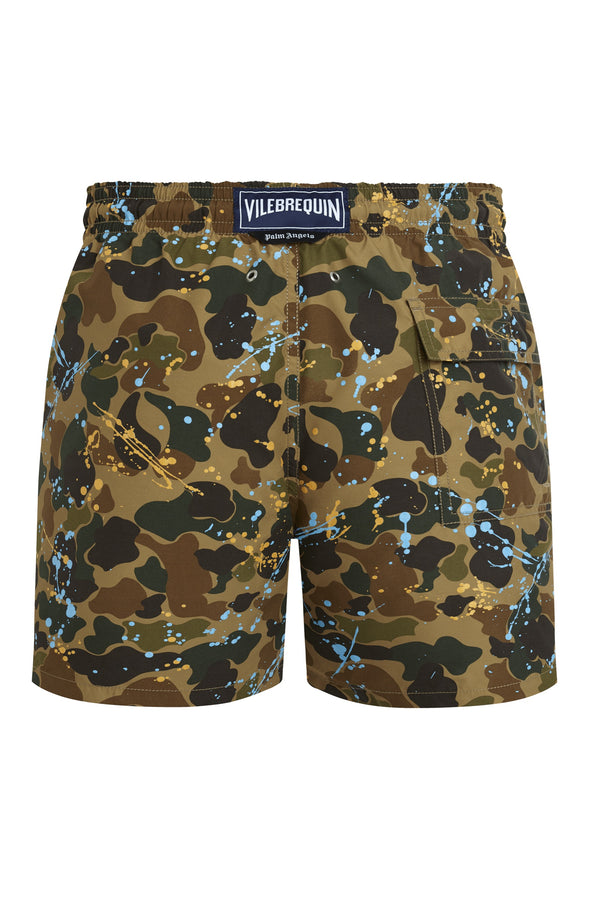 VILEBREQUIN Men Swim Trunks Camo Splash - VBQ x Palm Angels