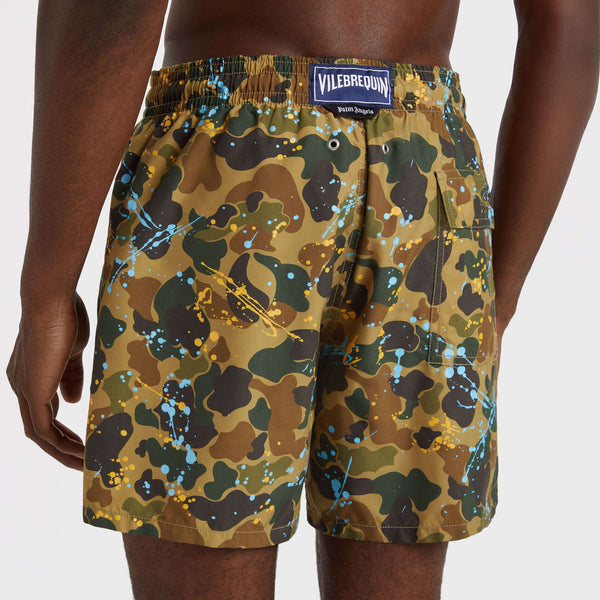VILEBREQUIN Men Swim Trunks Camo Splash - VBQ x Palm Angels