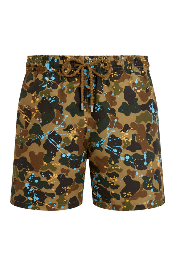 VILEBREQUIN Men Swim Trunks Camo Splash - VBQ x Palm Angels