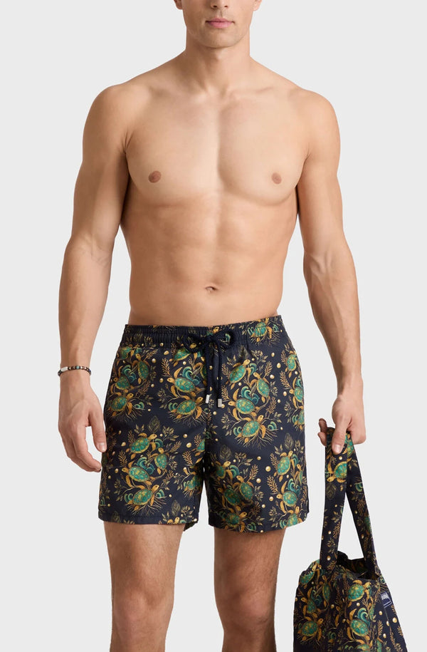 Vilebrequin Men Swim Shorts Mangrove Turtles - Vilebrequin x Abu Dhabi
