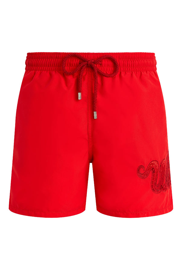 VILEBREQUIN Men Embroidered Swim Shorts - The Year of the Snake