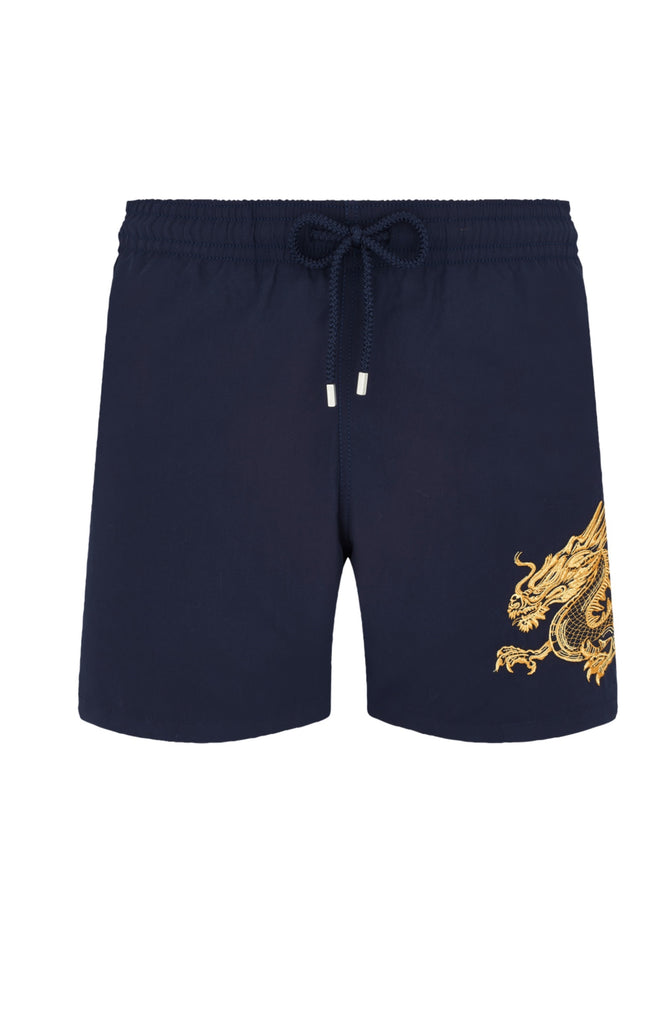 VILEBREQUIN Men Swim Shorts Embroidery "The Year of the Dragon"
